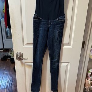 Articles Of Society for A Pea in the Pod Dark Blue Skinny Maternity Jeans 25